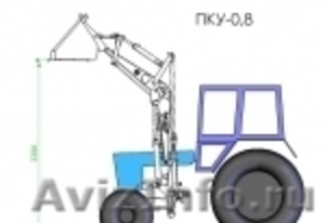 Погрузчик ПКУ-0,8 для трактора Беларус 82.1 - Изображение #3, Объявление #739305