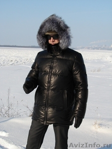 куртка пуховая кожаная типа аляска новая - Изображение #1, Объявление #997754